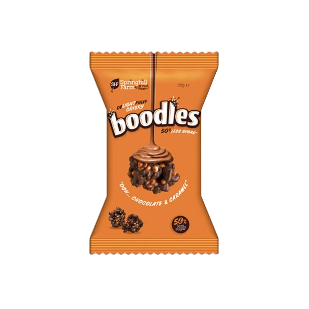Springhill Farm Chocolate and Caramel boodles 30g