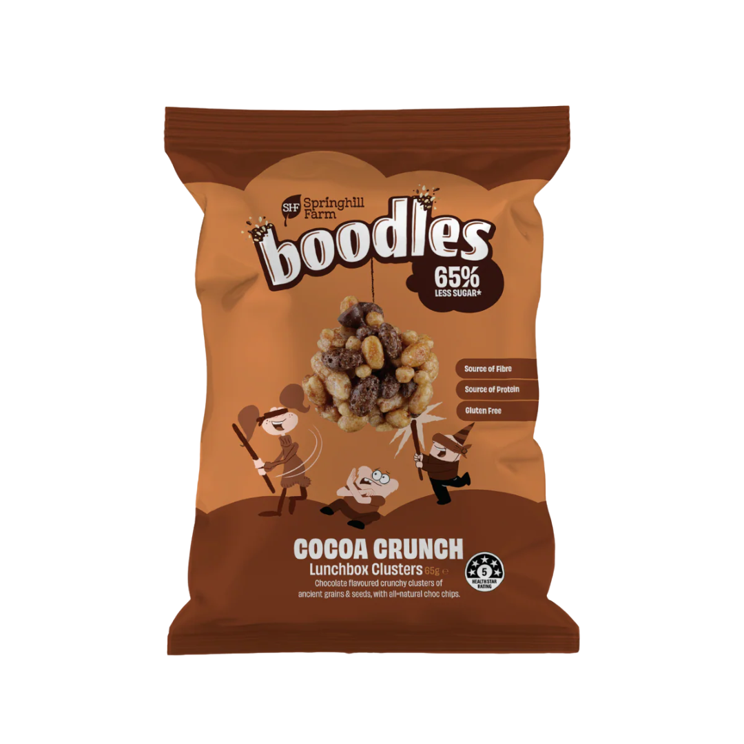 Springhill Farm boodles Lunchbox Clusters - Cocoa Crunch 65g