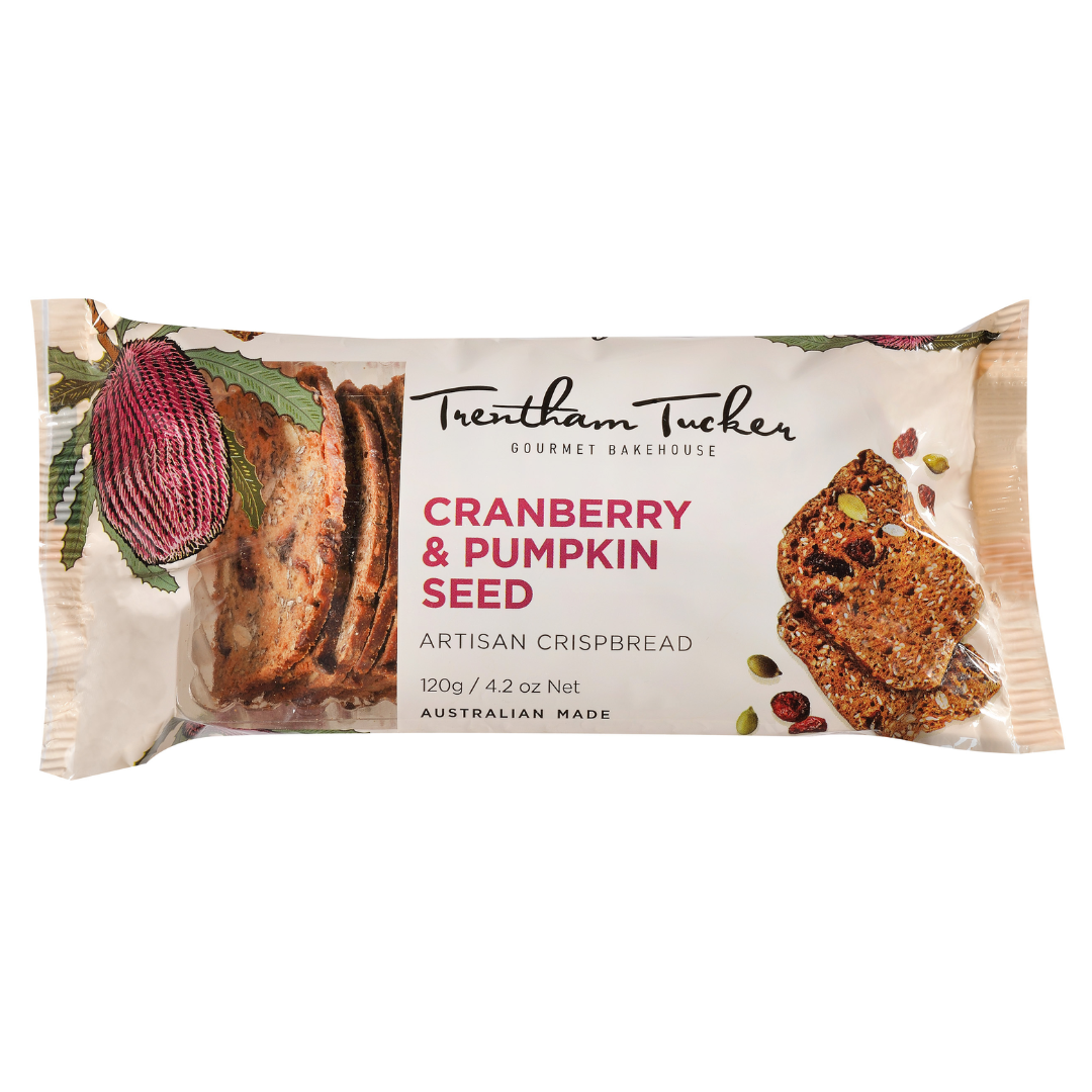 Trentham Tucker Gourmet Bakehouse Cranberry & Pumpkin Seed Crispbread 120g
