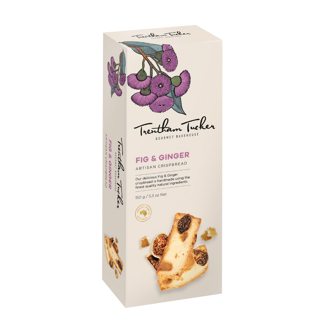 Trentham Tucker Gourmet Bakehouse Fig & Ginger Artisan Crispbread 150g