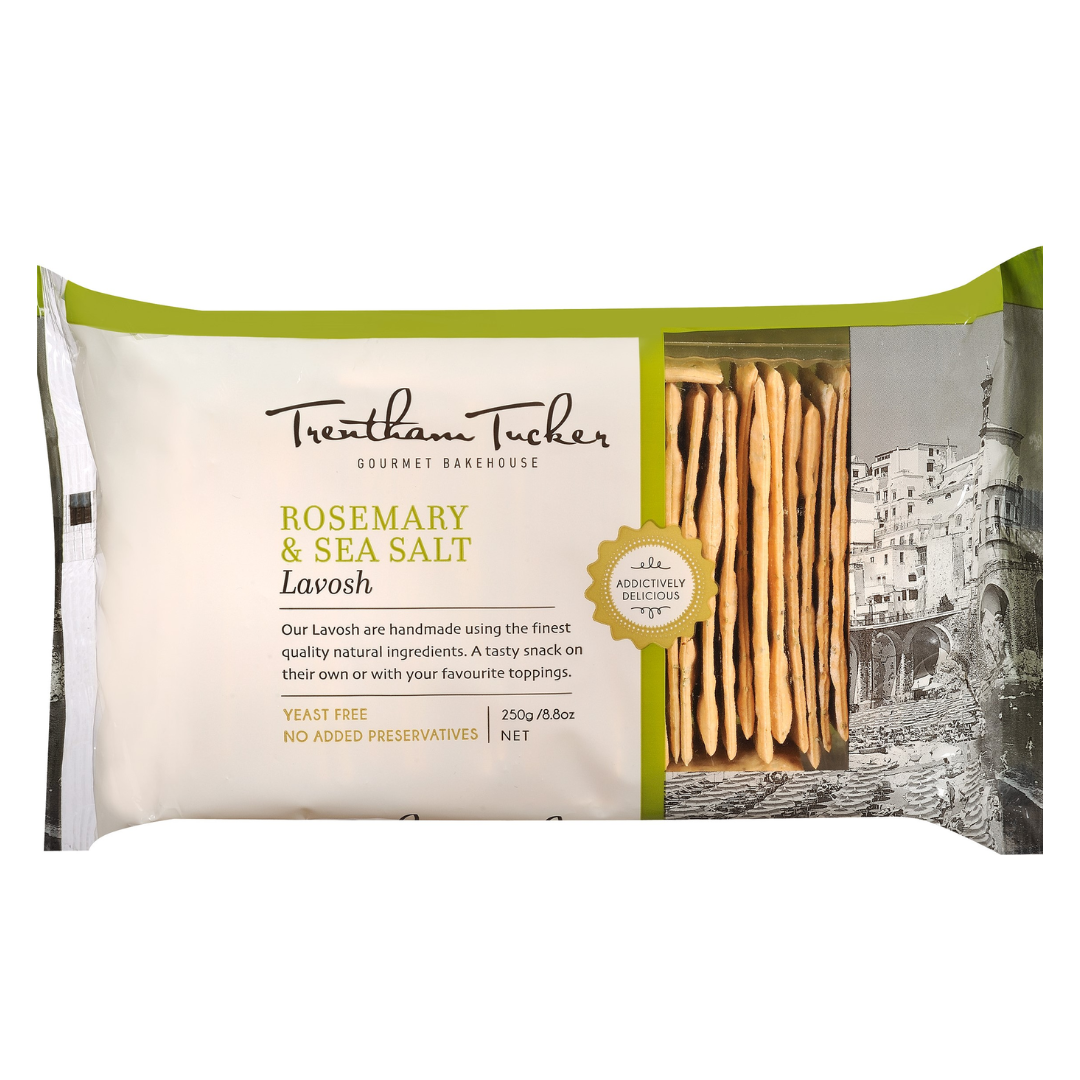 Trentham Tucker Gourmet Bakehouse Lavosh Rosemary & Seasalt 250g
