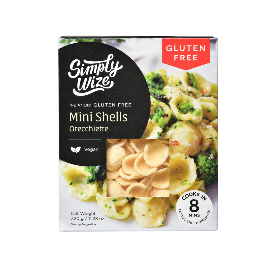SIMPLY WIZE GF PASTA MINI SHELLS 320g