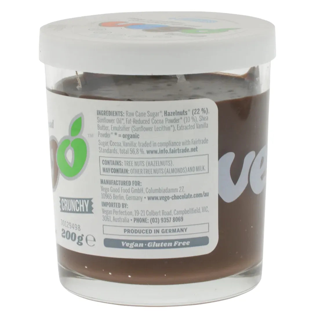 Vego Hazelnut Chocolate Spread Crunchy infor