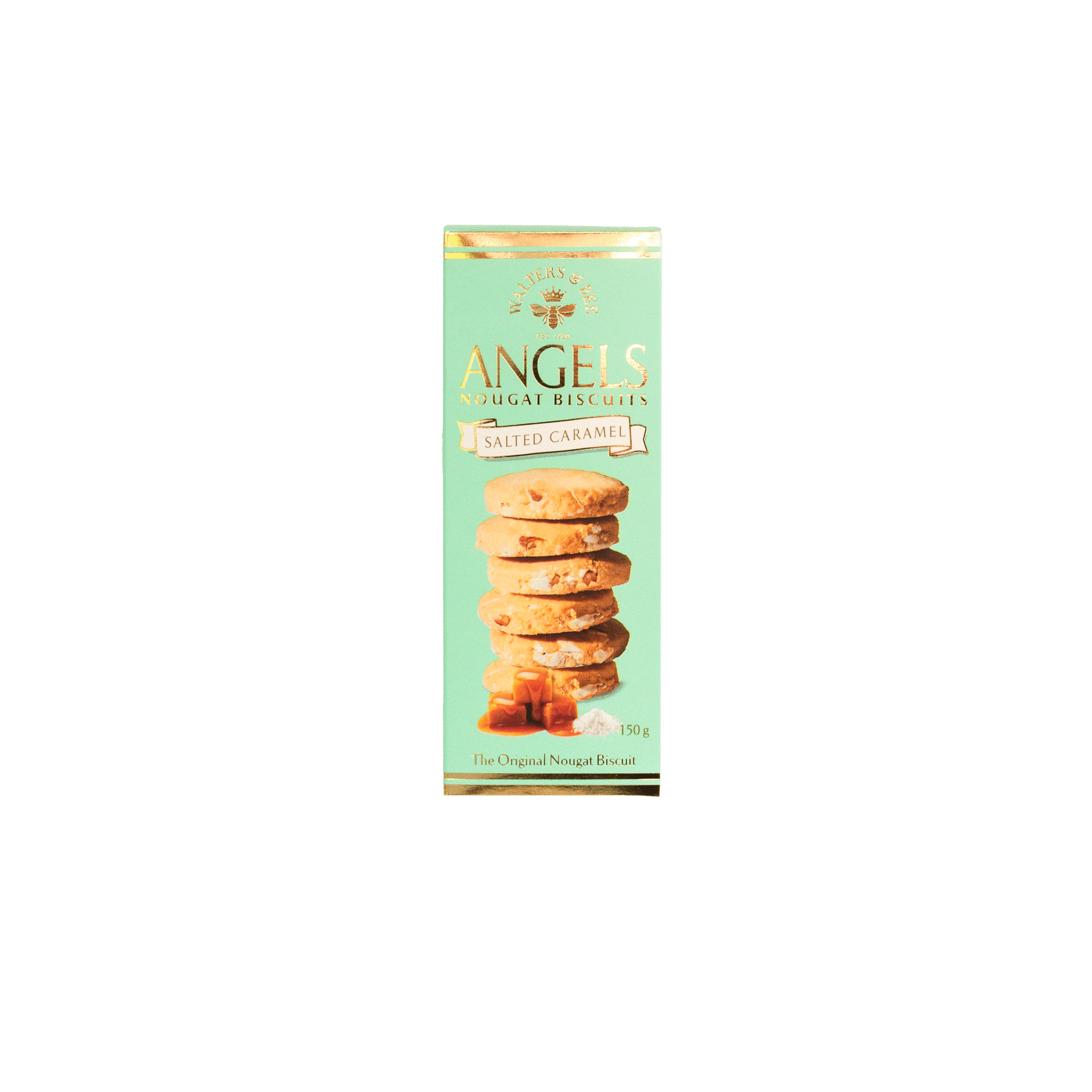 Walters Angels Nougat Salted Caramel Biscuits 150g
