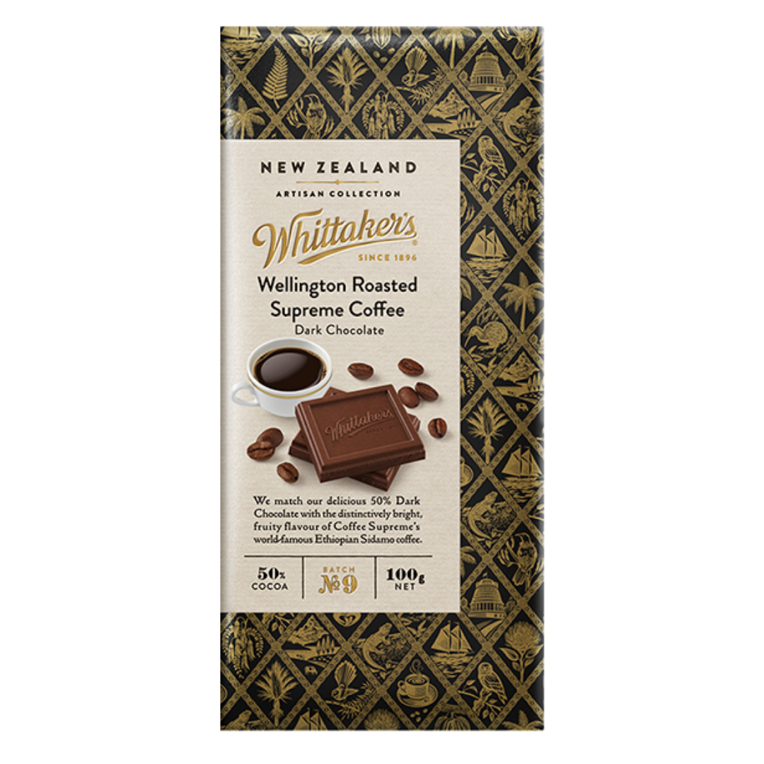 WHITTAKERS ARTISAN COFFEE IN DARK CHOCOLATE