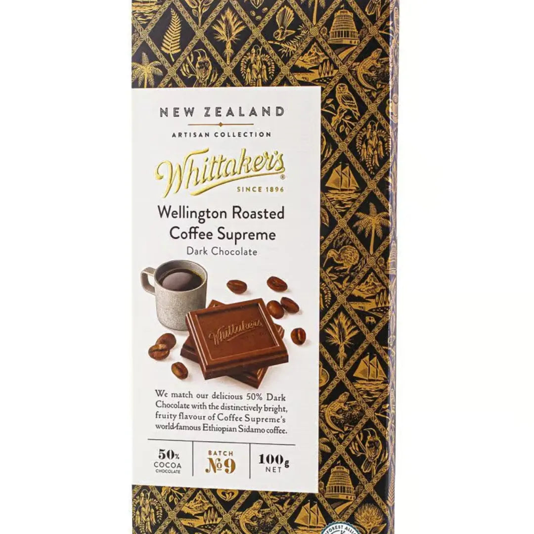 WHITTAKERS ARTISAN COFFEE IN DARK CHOCOLATE