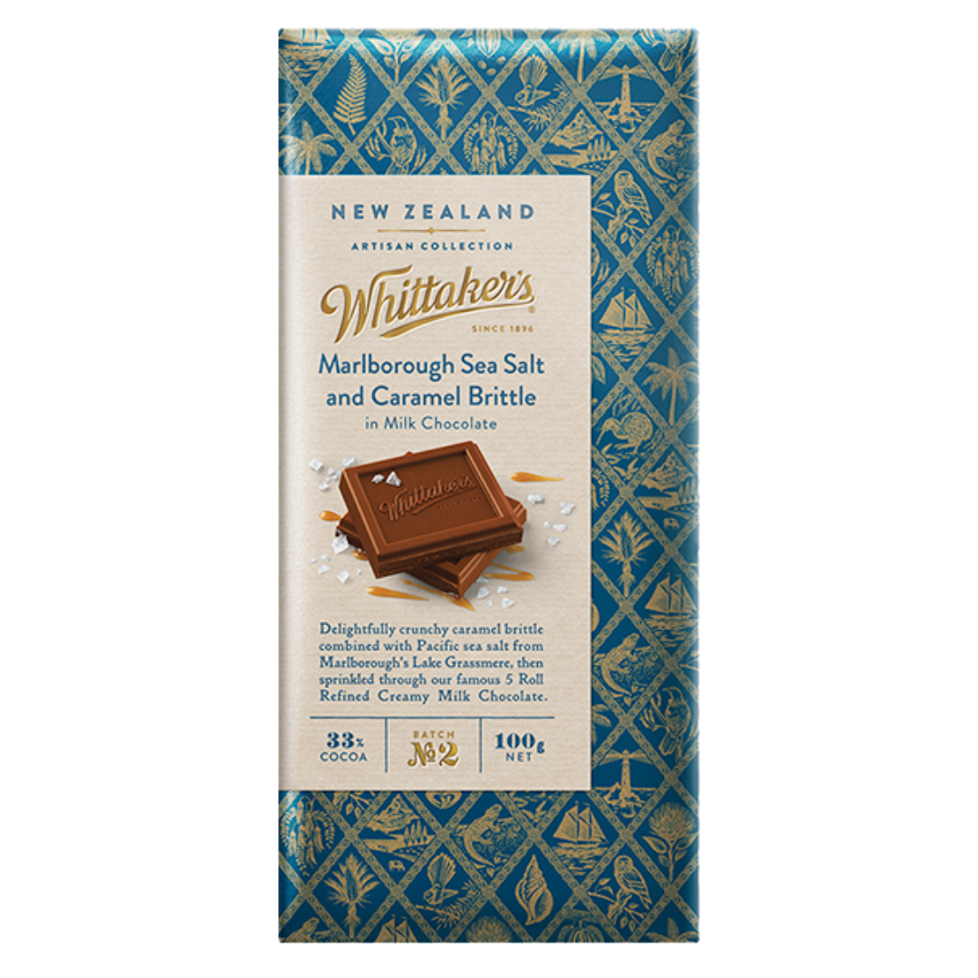 WHITTAKERS ARTISAN SEASALT & CARAMEL BRITTLE
