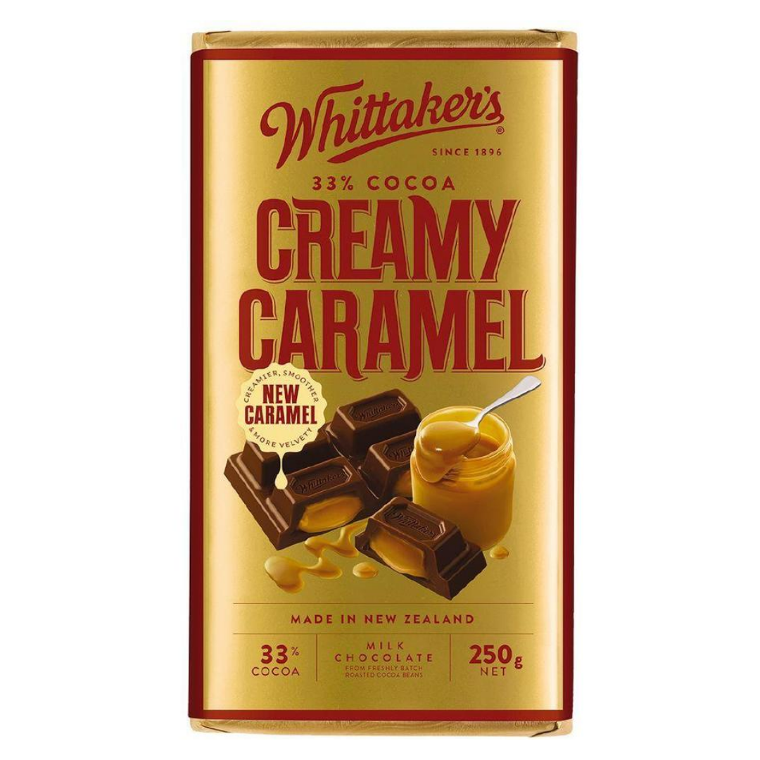 WHITTAKERS BLOCK CHOC CREAMY CARAMEL