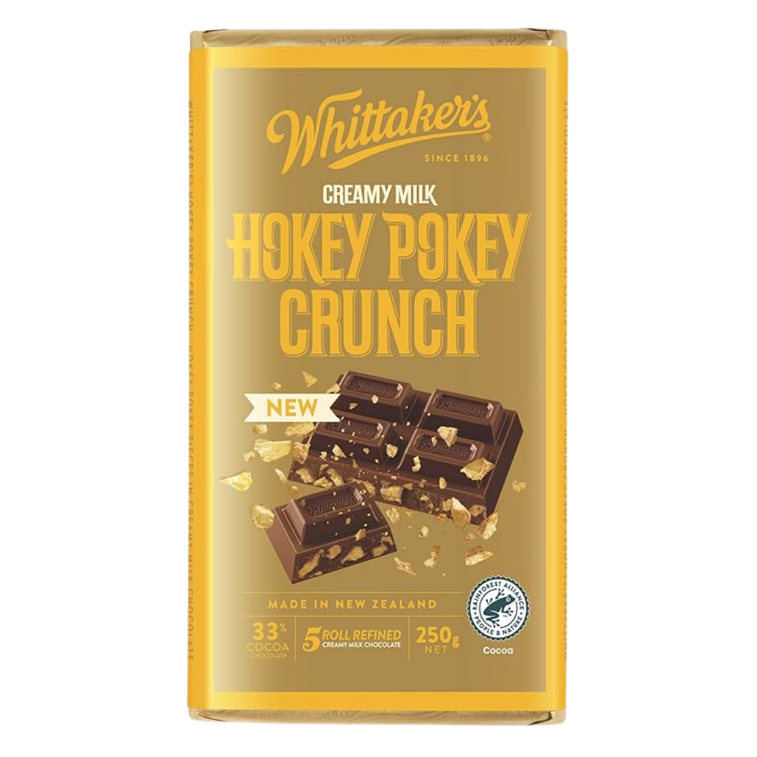 WHITTAKERS BLOCK CHOC HOKEY POKEY CRUNCH 200g