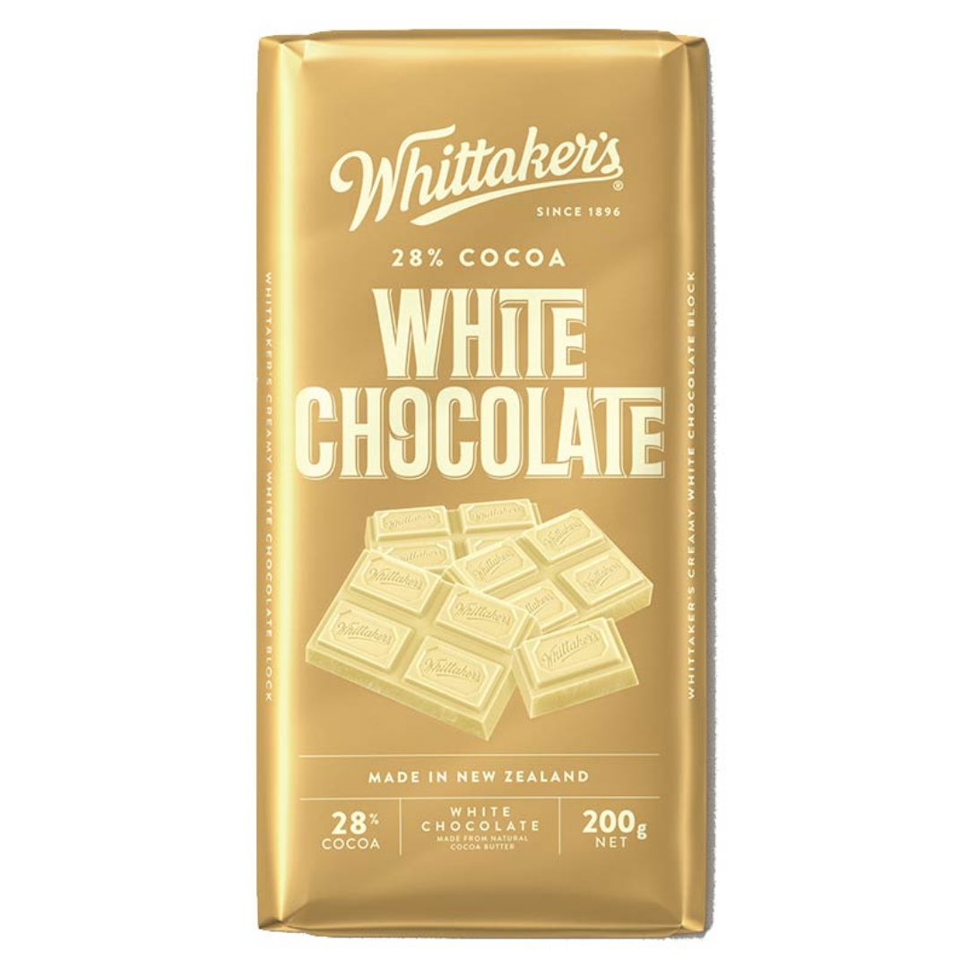 WHITTAKERS BLOCK CHOC WHITE 200g