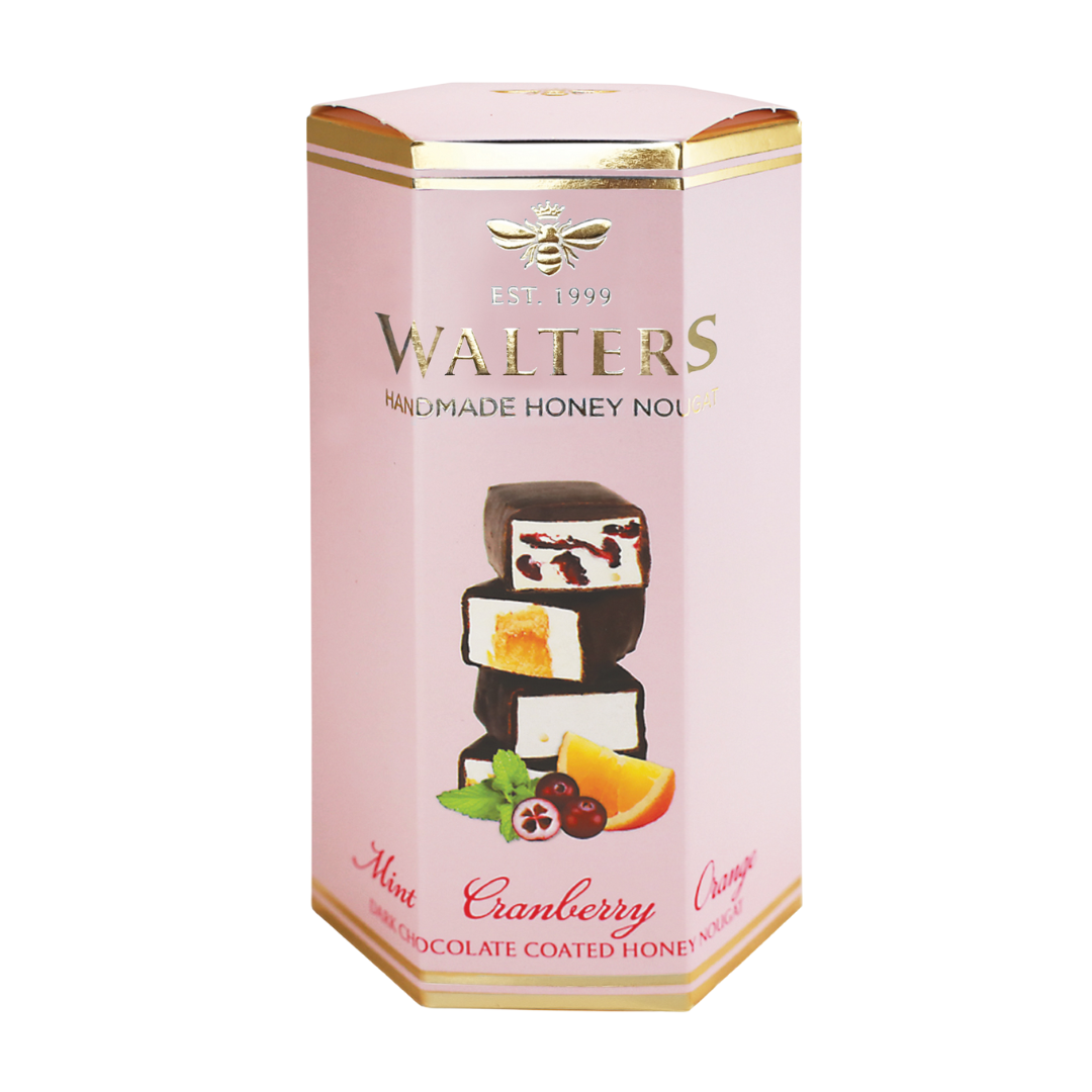 Walters Assorted Dark Chocolate Nougat Gift Box - Mint Cranberry Orange