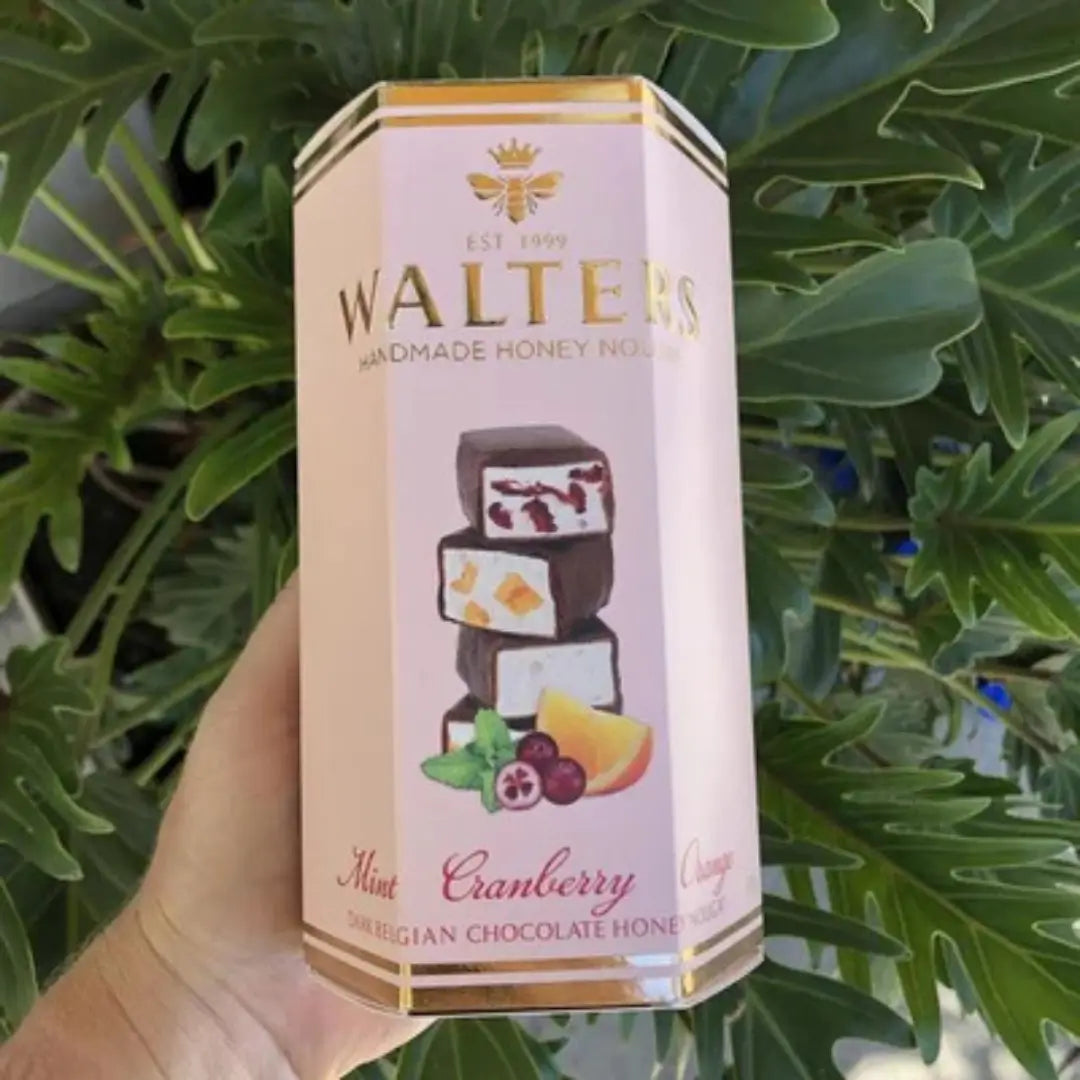 Walters Assorted Dark Chocolate Nougat Gift Box - Mint Cranberry 
