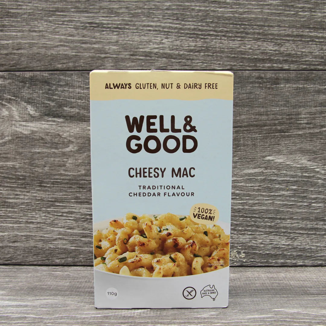 Well & Good Cheesy Mac Traditional Cheddar Flavour