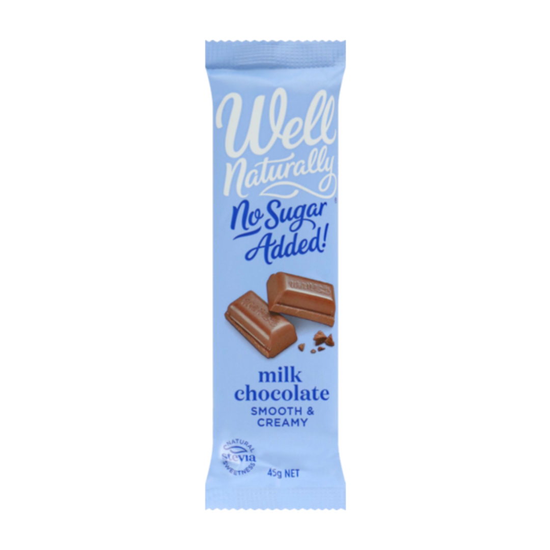 Well Naturally Choc Creamy Milk 45g