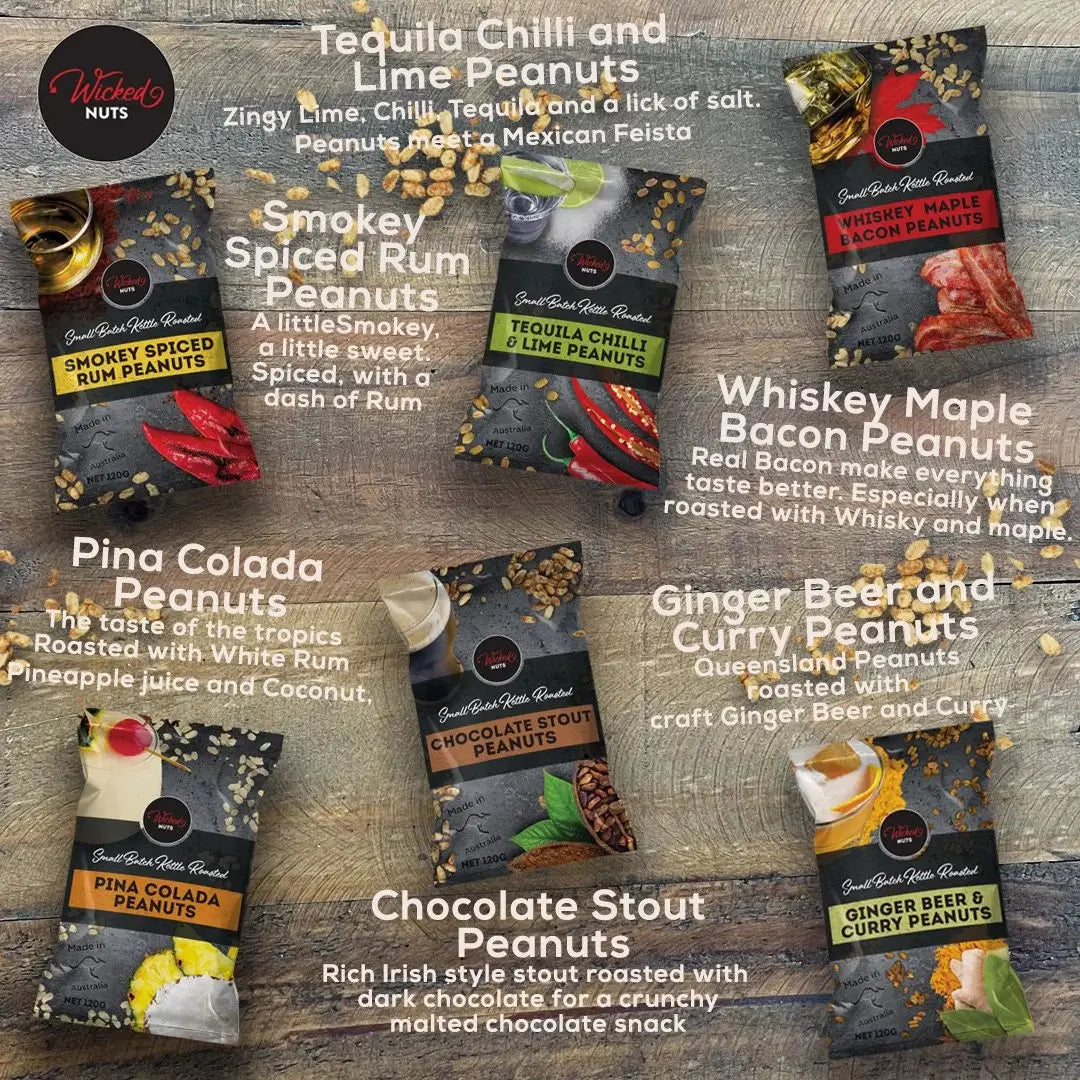 Wicked Nuts Infused Peanut Varieties infor