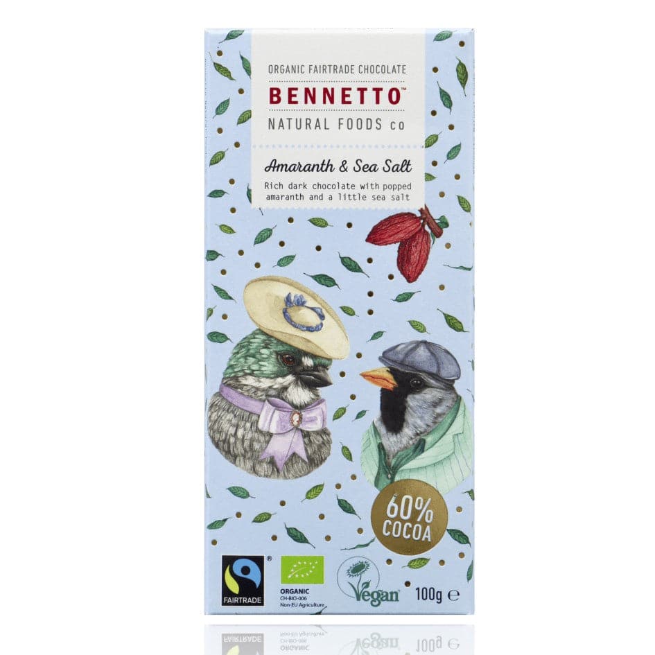 Bennetto Amaranth & Sea Salt Chocolate 100g