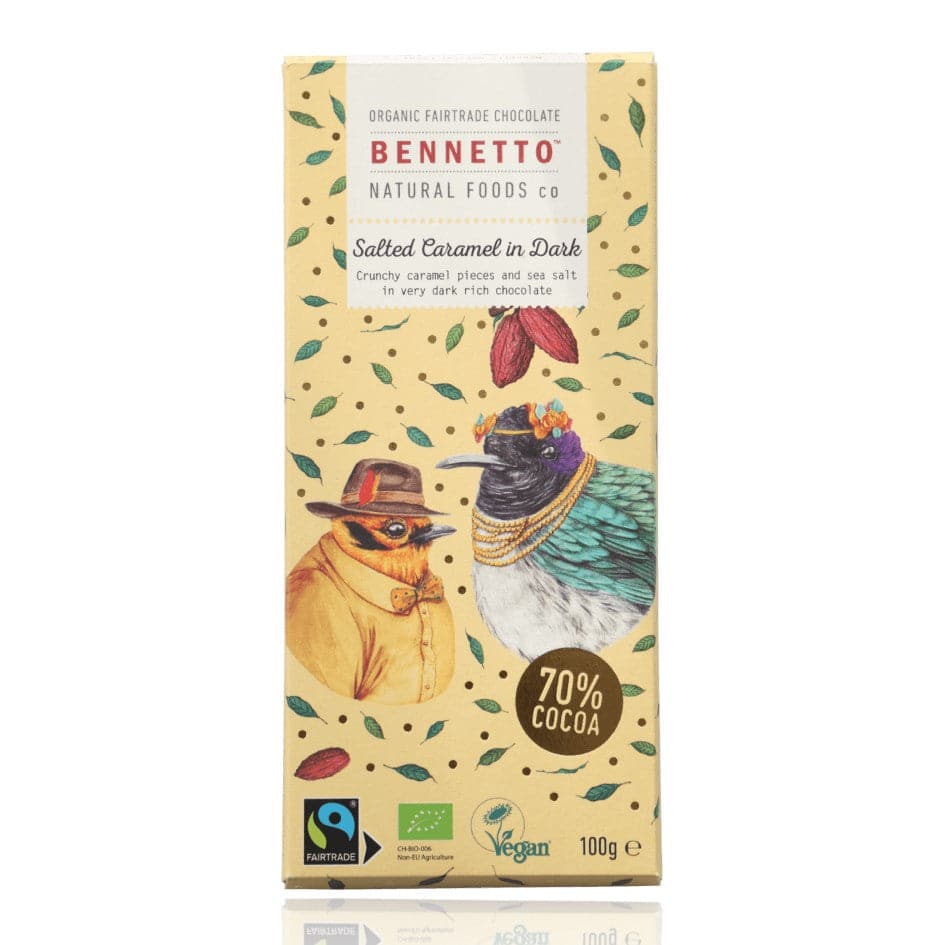 Bennetto Salted Caramel in Dark Chocolate 100g