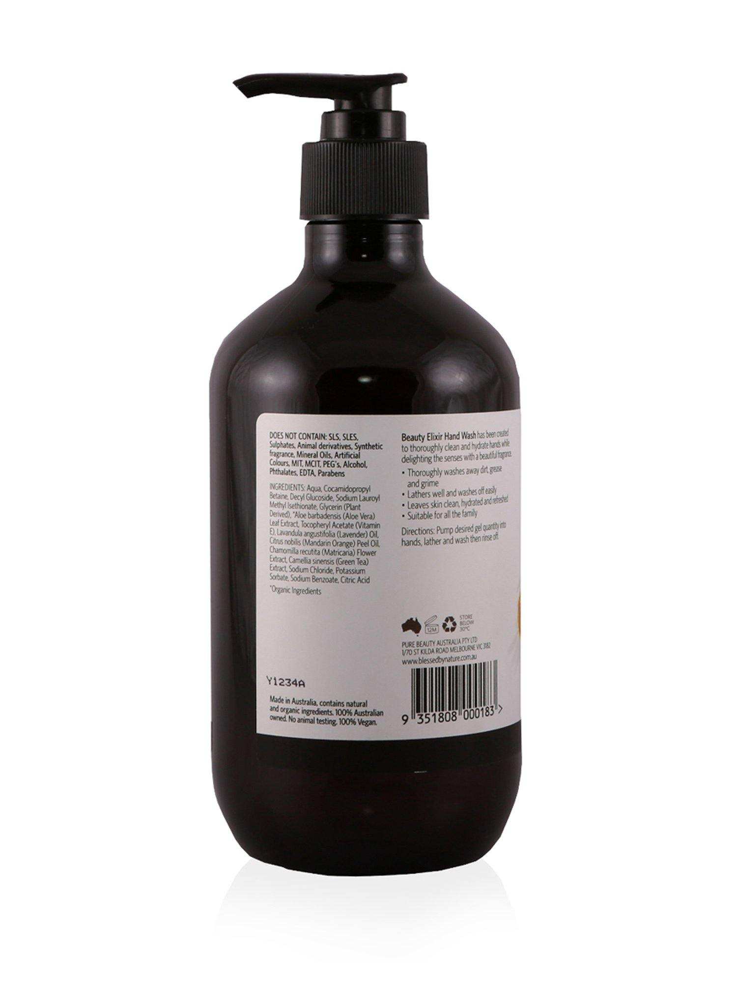 Blessed By Nature Beauty Elixir Botanical Hand Wash 500ml - Healthy Essentials Australia - health food store - health food stores - health food store near me - organic food store - health food store near me