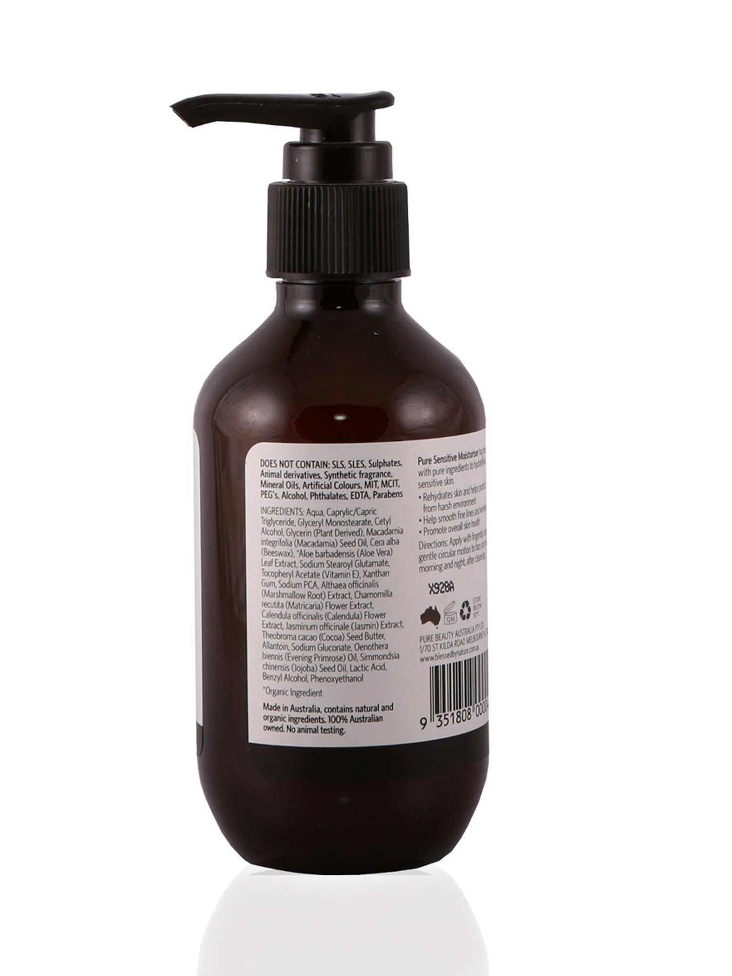 Blessed By Nature Sensitive Moisturiser 200ml - Healthy Essentials Australia - health food store - health food stores - health food store near me - organic food store - health food store near me
