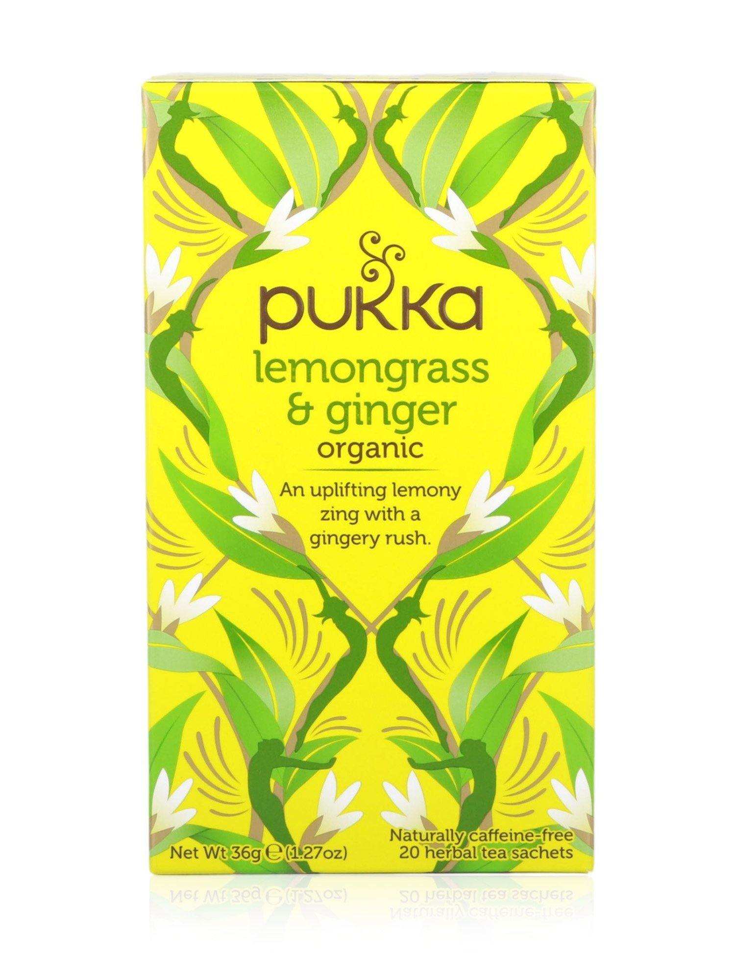 Pukka Organic Lemongrass & Ginger Tea 20 teabags - Healthy Essentials Australia - health food store - health food stores - health food store near me - organic food store - health food store near me