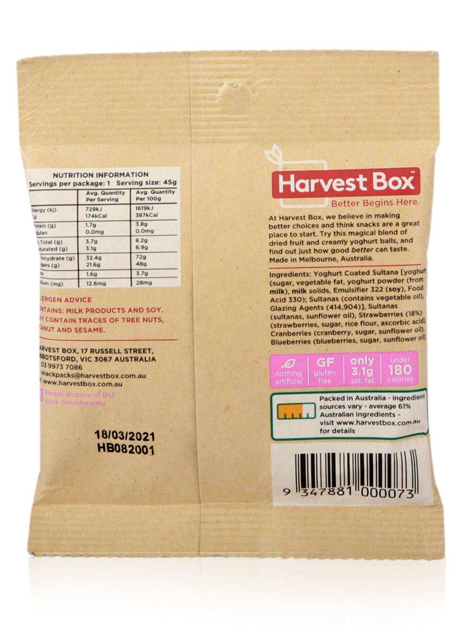 Harvest Box Strawberry Milkshake 45g - Healthy Essentials Australia - health food store - health food stores - health food store near me - organic food store - health food store near me