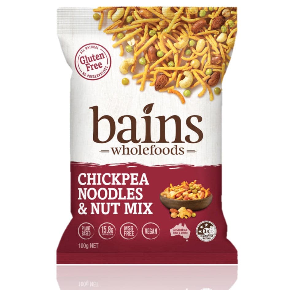 Bains Wholefoods Chickpea Noodle & Nut Mix 100g
