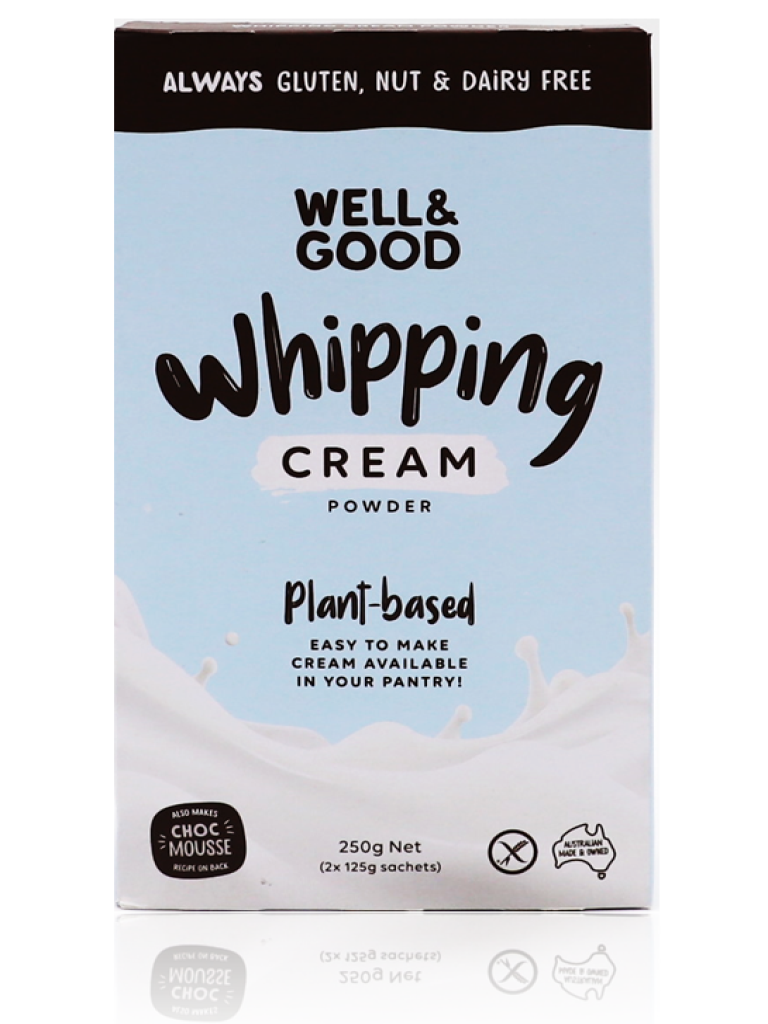 Well & Good Whipping Cream Powder 250g Healthy Essentials Australia