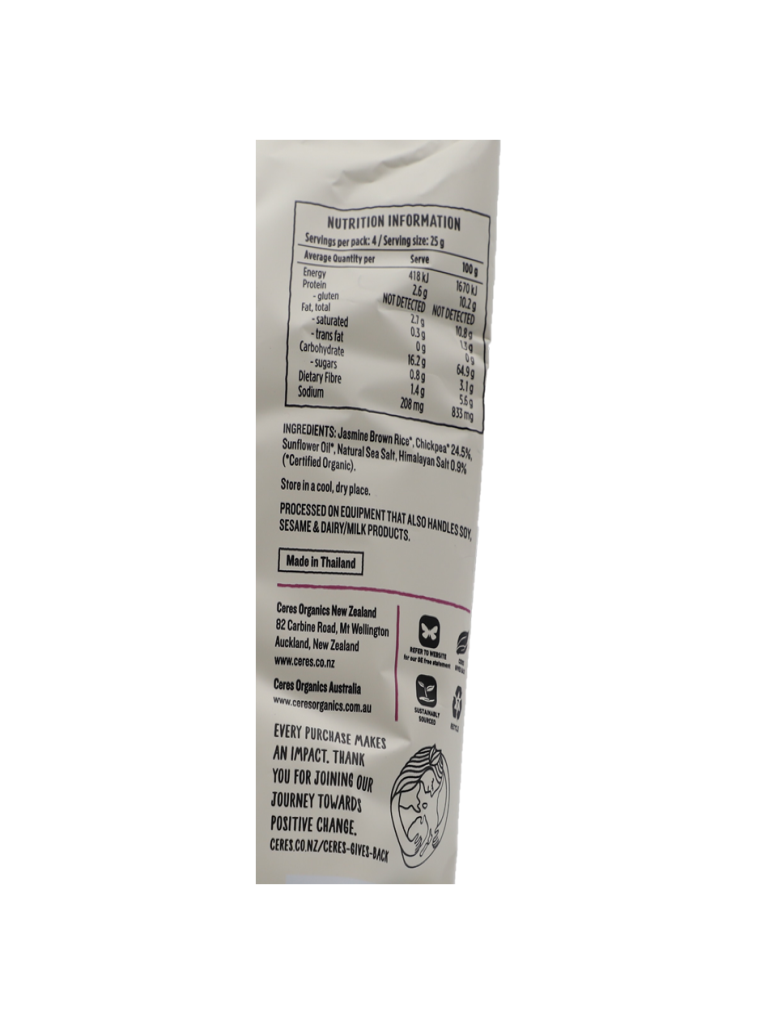 Ceres Organics Himalayan Chickpea Crisps 100g - Healthy Essentials Australia - health food store - health food stores - health food store near me - organic food store - health food store near me