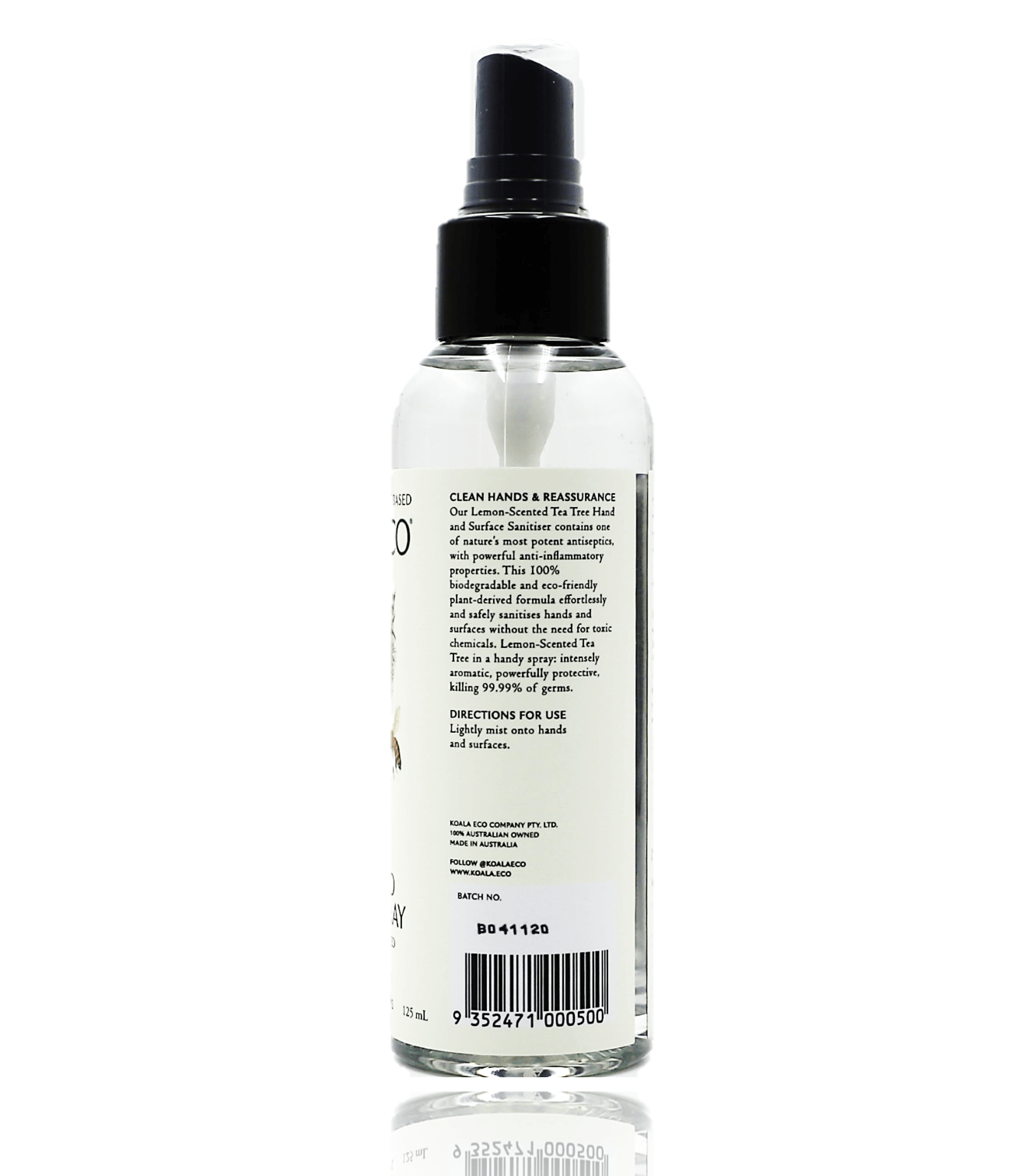 Koala Eco Hand & Surface Spray with Lemon Tea Tree 125ml