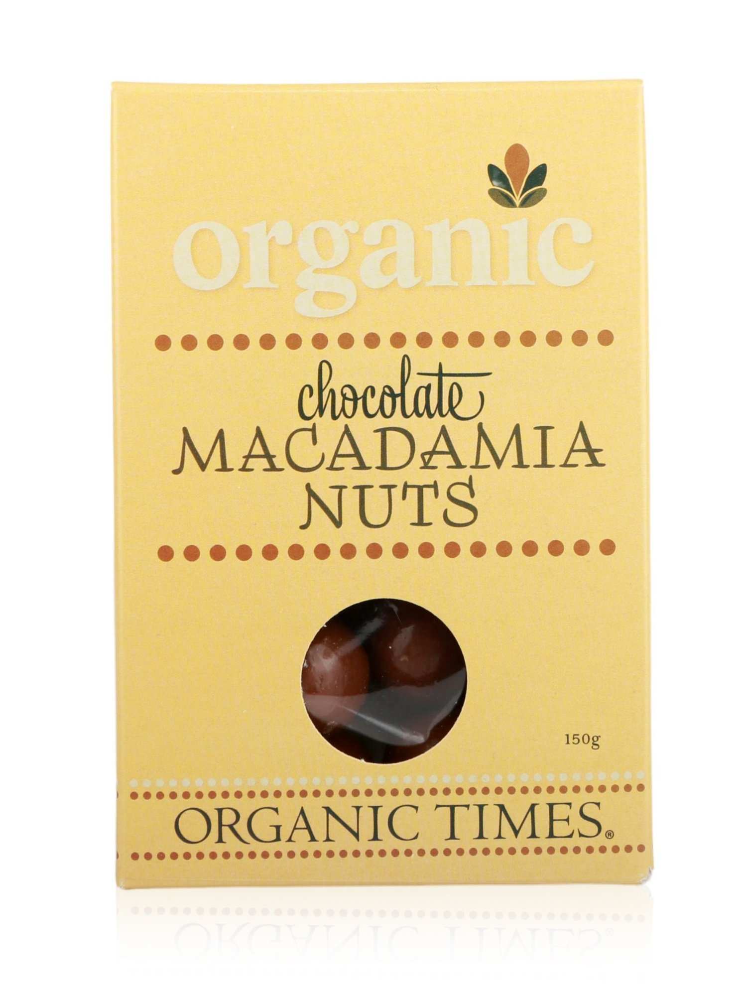 Organic Times Milk Chocolate Macadamia Nuts 150g - Healthy Essentials Australia - health food store - health food stores - health food store near me - organic food store - health food store near me