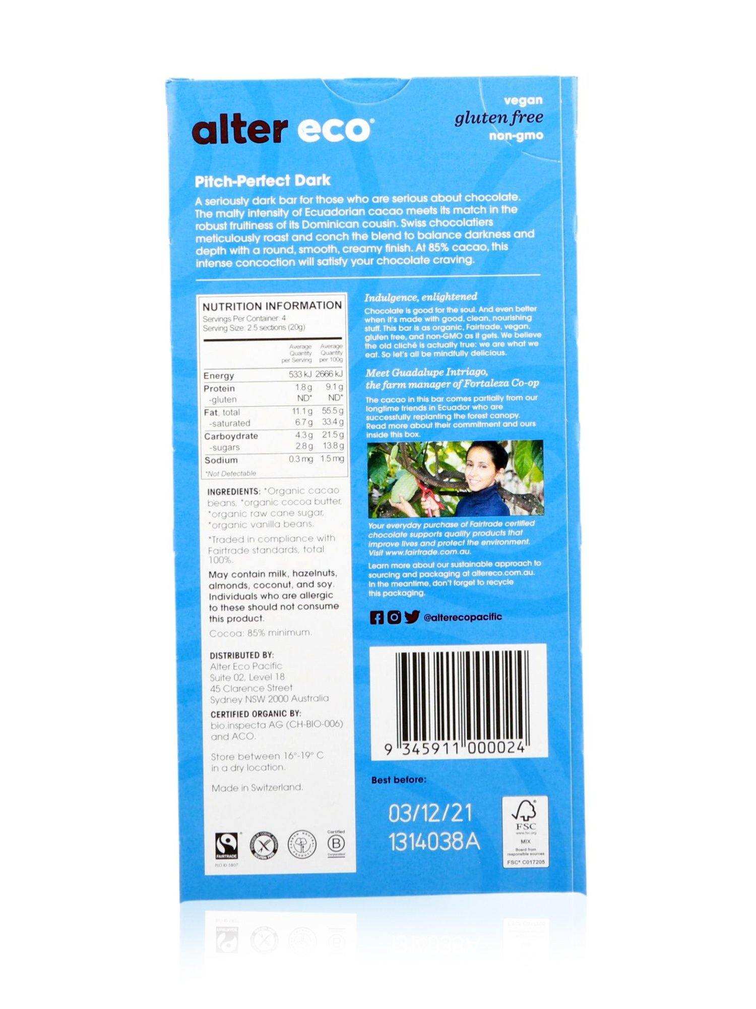 Alter Eco Organic Chocolate Deep Dark Blackout 80g - Healthy Essentials Australia - health food store - health food stores - health food store near me - organic food store - health food store near me