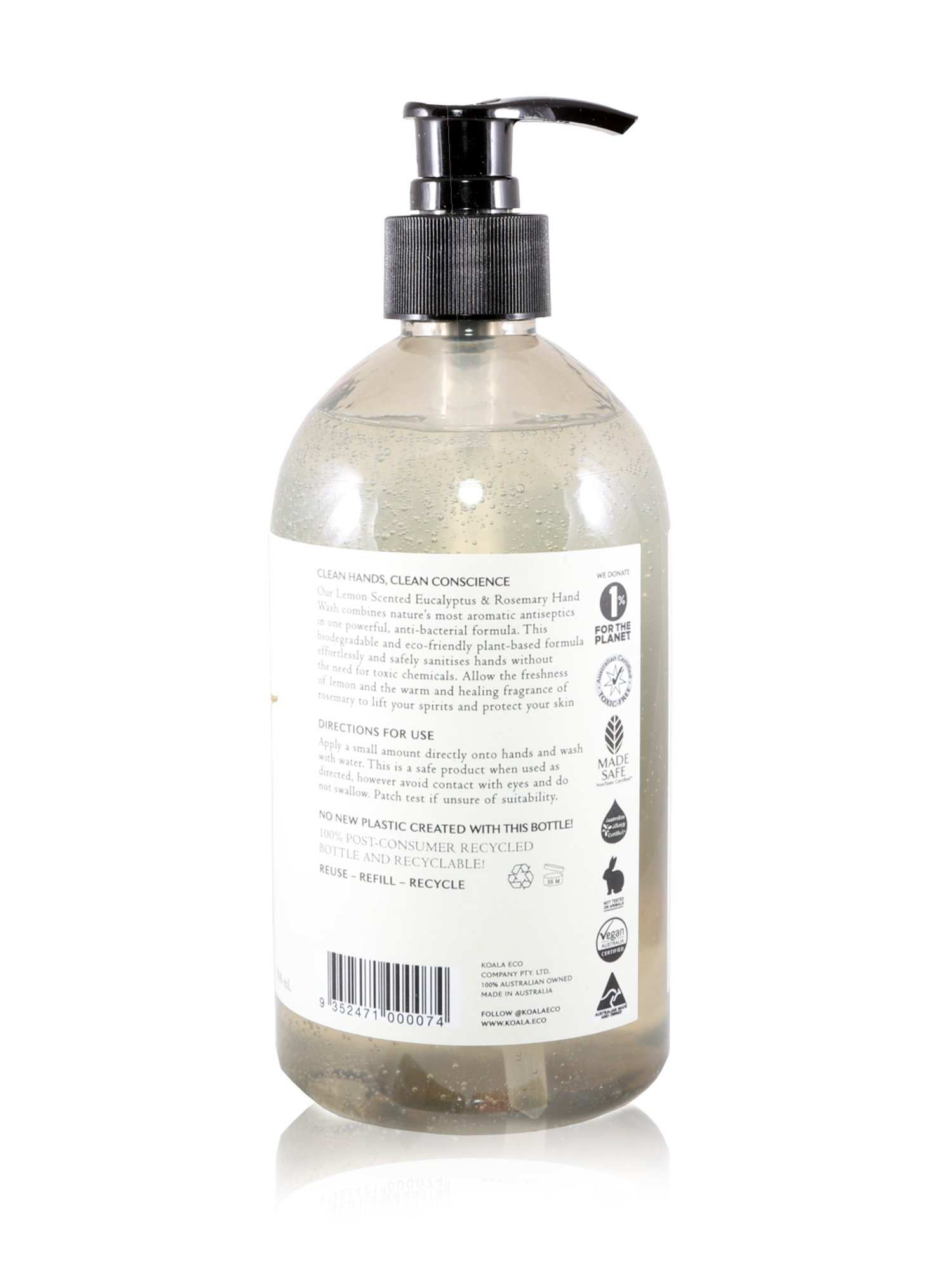 Koala Eco Hand Wash Lemon Scented 500ml - Healthy Essentials Australia - health food store - health food stores - health food store near me - organic food store - health food store near me