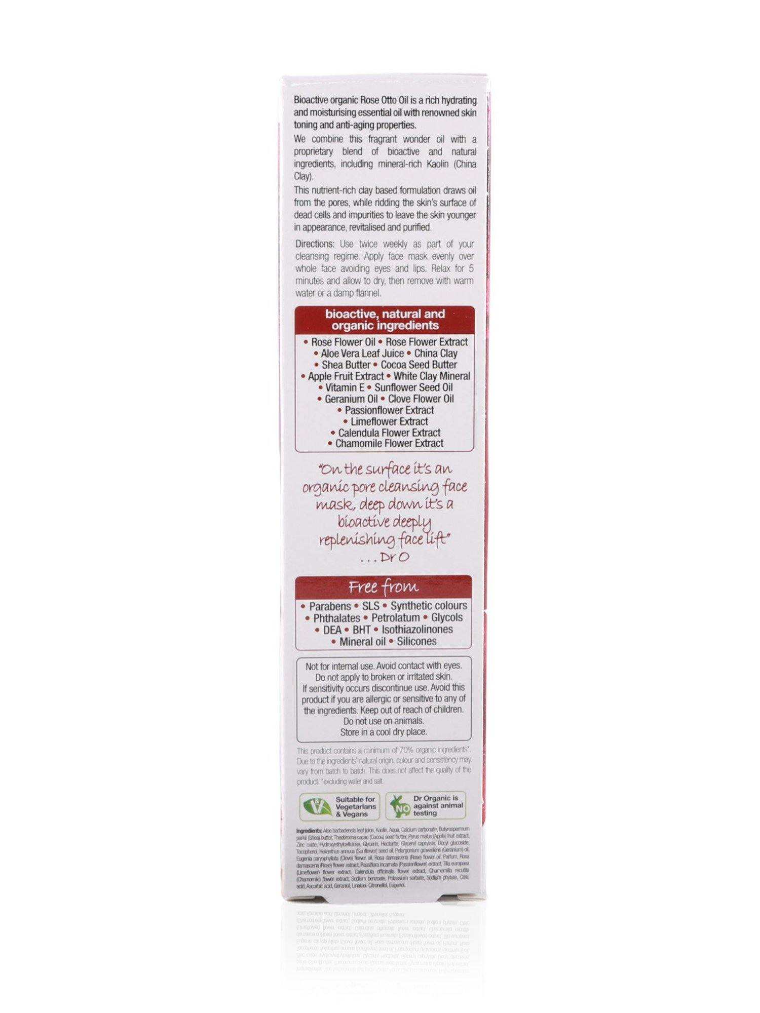Dr Organic Face Mask Rose Otto 125ml - Healthy Essentials Australia - health food store - health food stores - health food store near me - organic food store - health food store near me